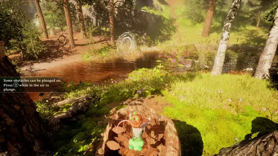 The mouse plunging into the hollow stump during the Intersection ritual